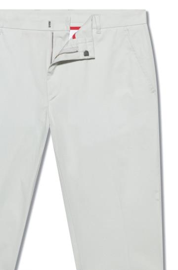 Spodnie HUGO Extra Slim Fit Stretch Cotton Natural Męskie (Pl77381)